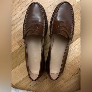 Jcrew leather loafers size 9- worn once